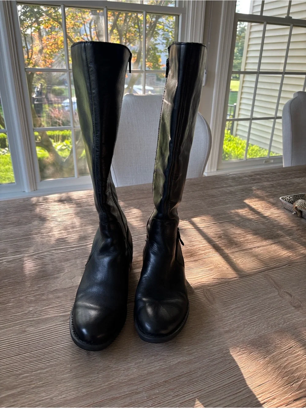 Born Black Over-The-Knee Leather Boots